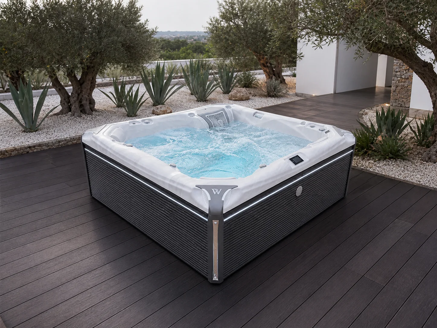 Spa Mars Nova Geração num jardim mediterrânico