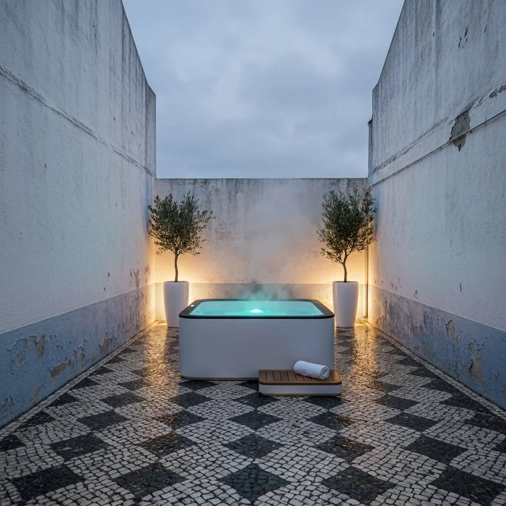 Pátio de casa de vila, spa Soul 120